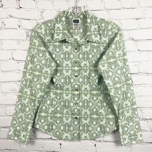 Patagonia Comfort Stretch Long Sleeve Button Up Shirt Sz 4